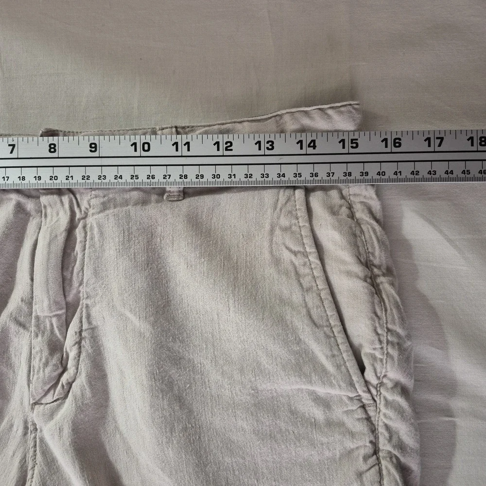Faherty Tradewinds Shorts Mens 30 Beige Linen Blend Chino Drawstring Resort 7